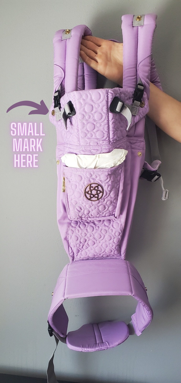Lavender | LÍLLÉbaby Complete Embossed Six-Position 360° Ergonomic Baby and Child Carrier|  6 in 1 baby Carrier newborn to toddler