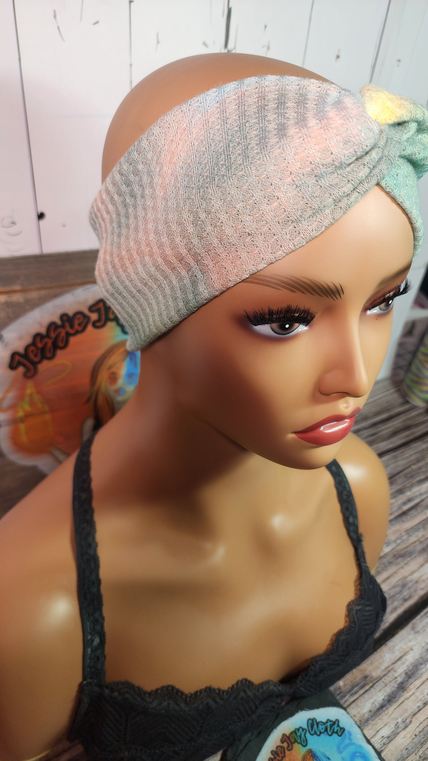 Beach Days A | Medium 21" | RTS Waffle Knit Head Band | Ready to ship | Mask, Knife, Blood, Friday 13th