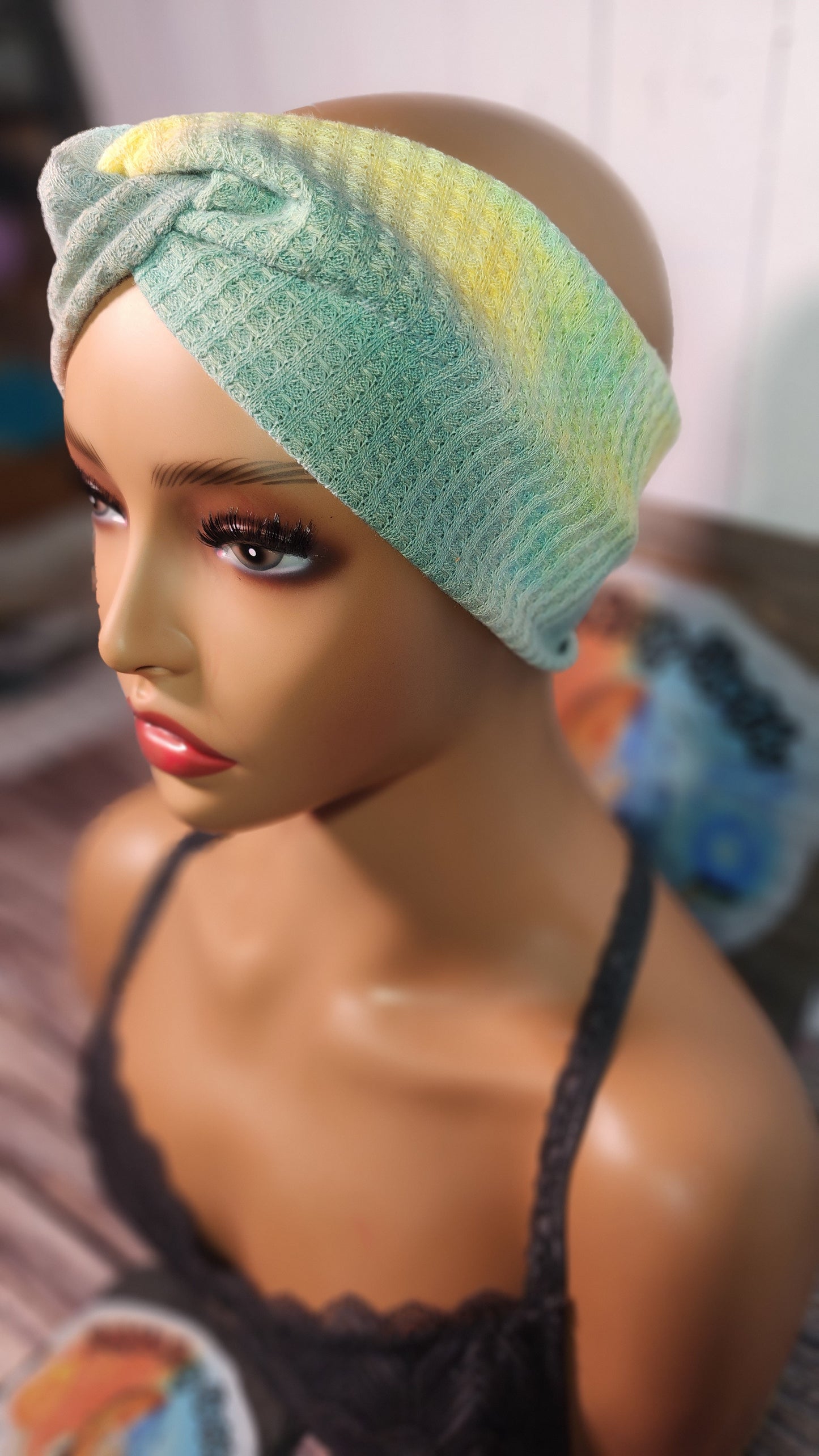Beach Days A | Medium 21" | RTS Waffle Knit Head Band | Ready to ship | Mask, Knife, Blood, Friday 13th