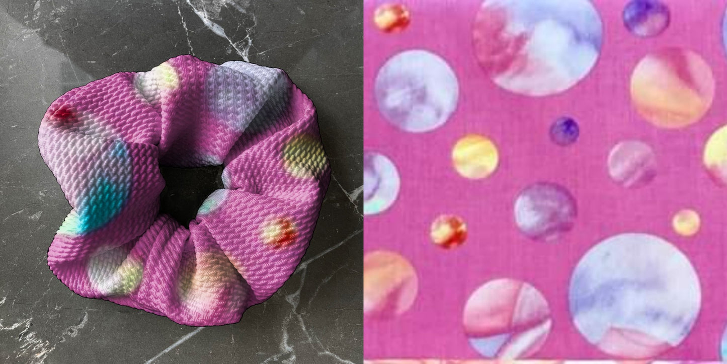 Moons on pink | Custom Hair Scrunchie | Adult Size & Toddler Size | 7 Options