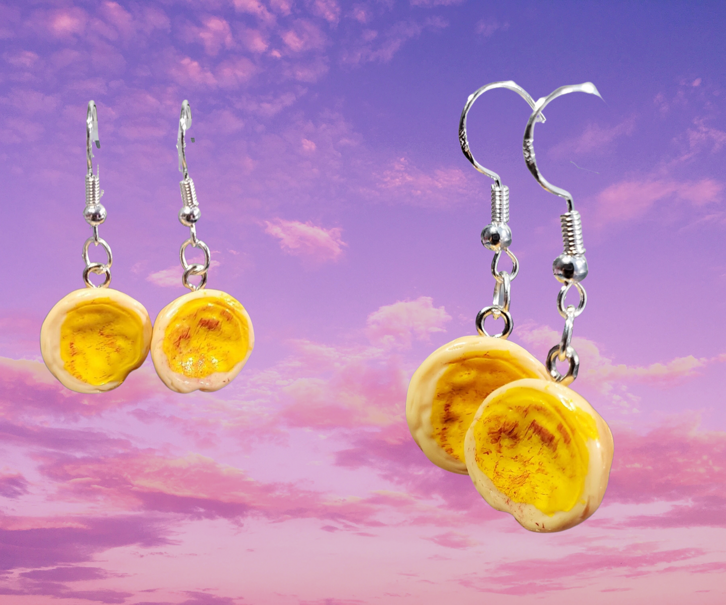 Ready to ship Egg Tart Earrings