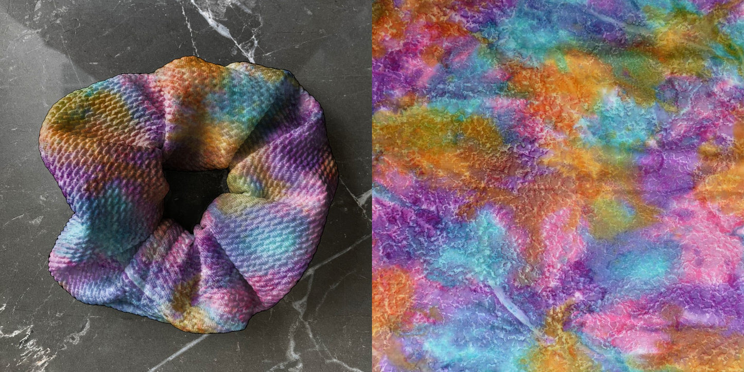 Ethnic Blend Tie Dye | Custom Hair Scrunchie | Adult Size & Toddler Size | 7 Options