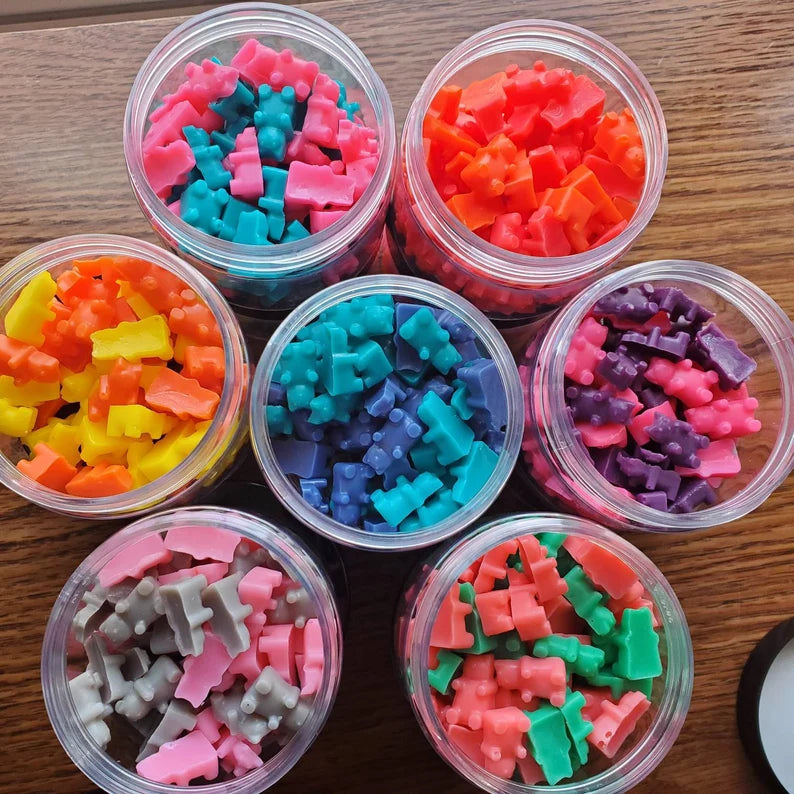 Mini Gummie Bear Soap | Single Use Soaps | Travel Soap | Soaps for Camping | Cloth Wipe Bits