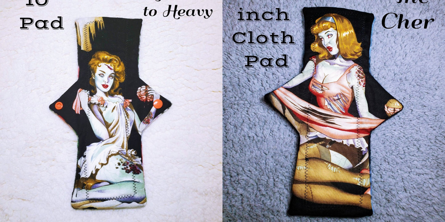 The Cher | Custom Cloth Pad | 7/9/11/13/15/ | 2.5" or 3" snapped | Straight & Great coverage width