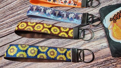 Choose your print | Fall, Summer, Winter Wristlet Key Fobs | Ribbon & Nylon |