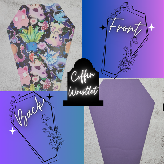 CUSTOM | Spooky Mash Up Coffin Wristlet Clutch | Gotta Catch em all | Add on