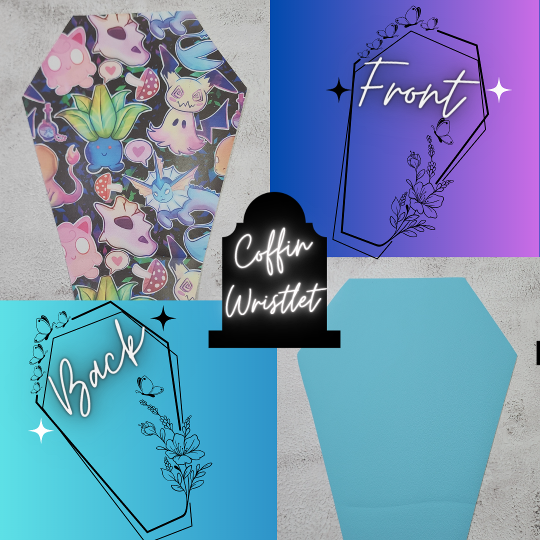 CUSTOM | Spooky Mash Up Coffin Wristlet Clutch | Gotta Catch em all | Add on