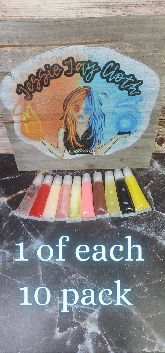 New Lip Gloss Scents | 10 Flavors, Choose Set or Singles | 10 ml Squeeze Tubes