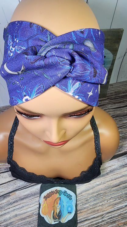 Spring Bees | Cotton Lycra Twist Knot Head Band | Custom Turban Head Band | 4 Sizes