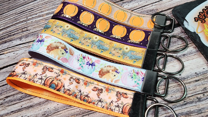 Choose your print | Fall, Summer, Winter Wristlet Key Fobs | Ribbon & Nylon |