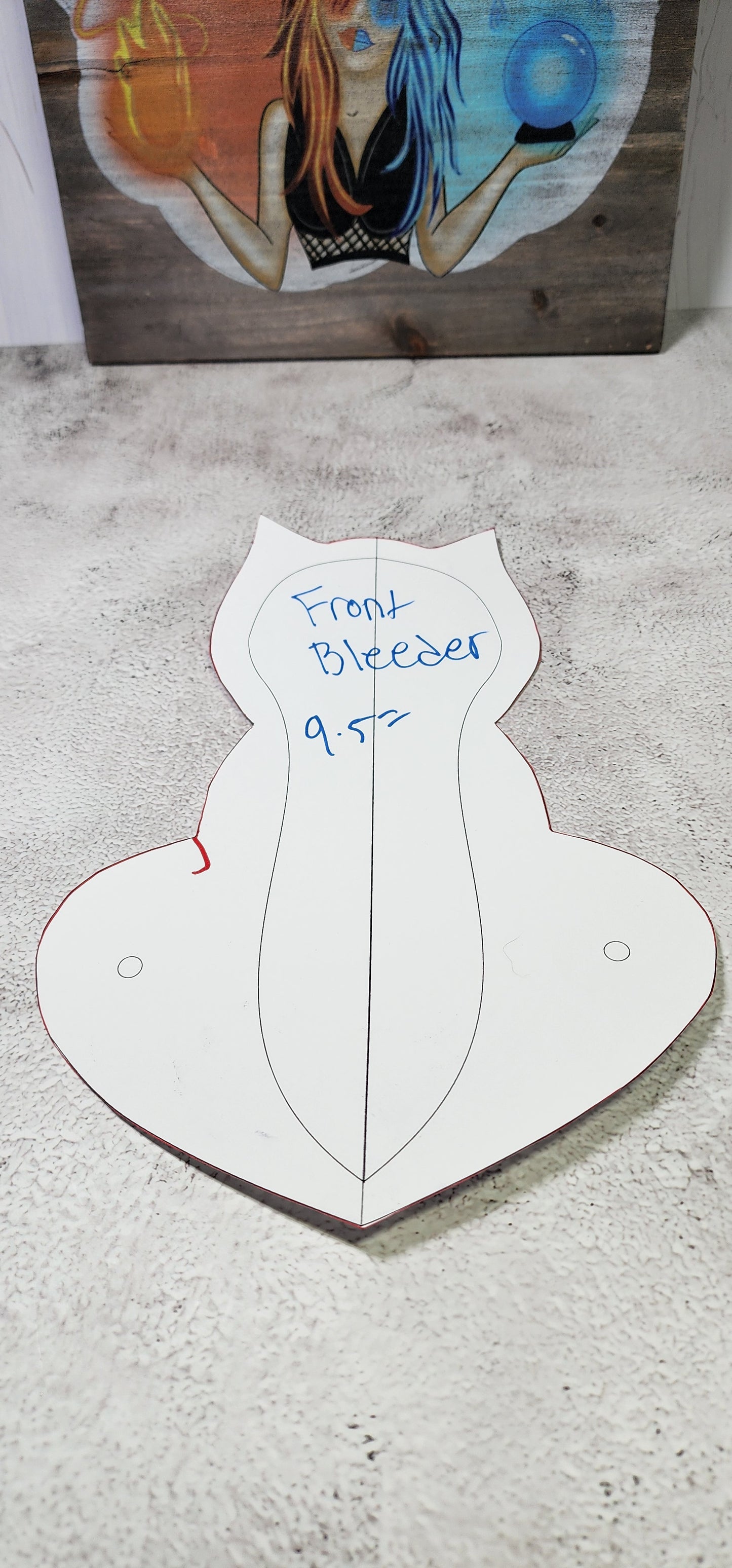 10 inch, Cat, Front Bleeder, Pad or liner | Magic Swirls, 2.5" Snapped Width | Choose your absorbency