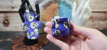 Spooky Purple Skulls Cloth Diaper & Cloth Pad Keychain | Set or Singles