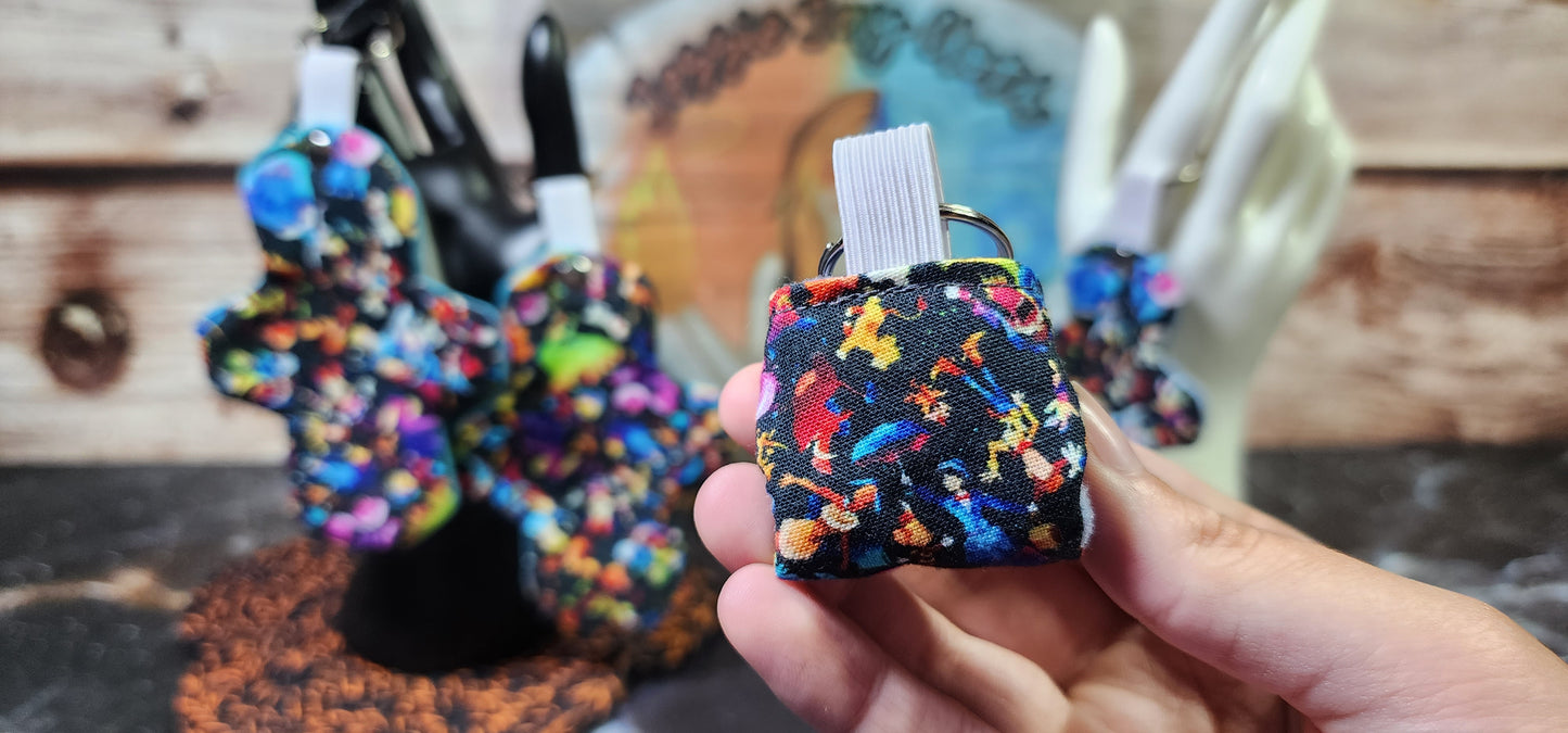 Mini Watercolor Fun Cloth Diaper & Cloth Pad Keychain | Set or Singles