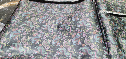 Small Scale Dragons, Custom PUL Lined Pad Wrapper |  Wet bag |  | Multi Use bag | 4 sizes to choose from