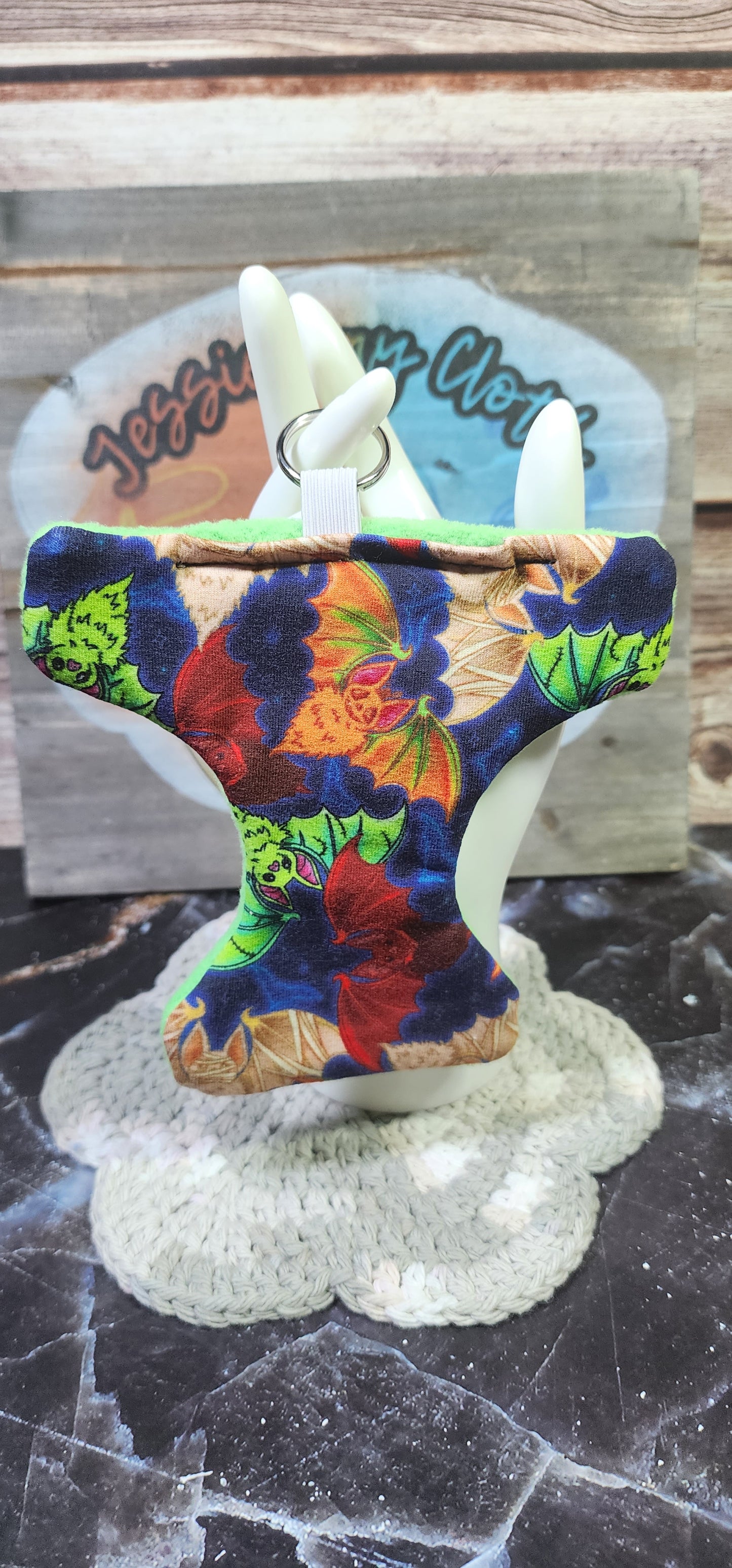Halloween Bats | Large Cloth Diaper Keychain