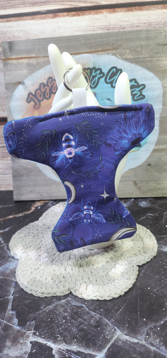 Night Bees, Spring Celestial  | Large Cloth Diaper Keychain