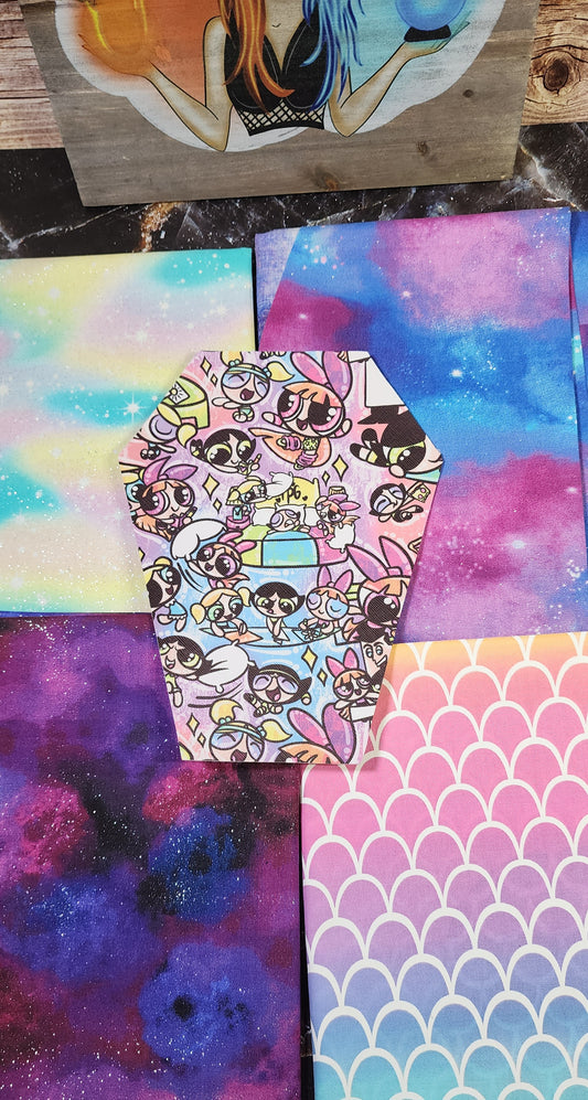CUSTOM | Power Puff Girls Coffin Wristlet Wallet | Add on |