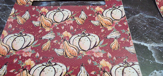 Floral Pumpkin Fall Pocket Pal Wallet | Card Holder, Wristlet | Set or Singles