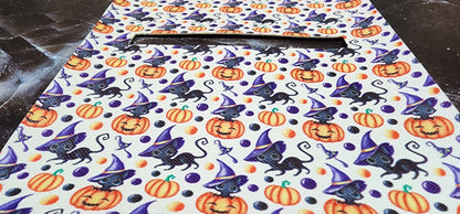 Black Cat, Halloween, Pumpkin | Pocket Pal Wallet | Card Holder, Wristlet | Set or Singles