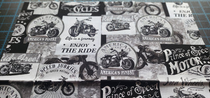 Motorcycle, SMALL Grocery Bag Holder | Pre-cut just needs sewn together