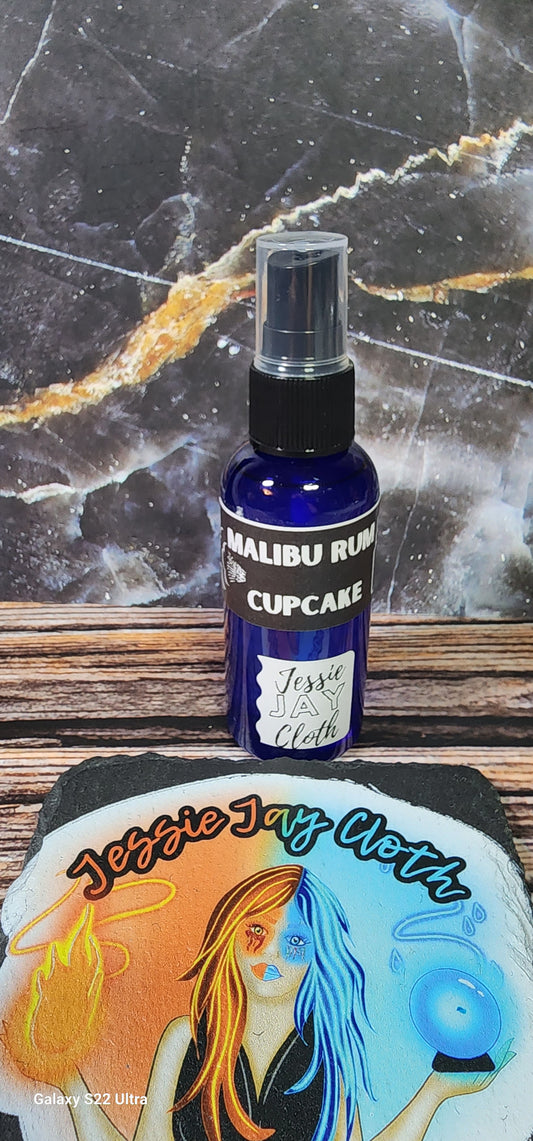 MALIBU RUM CUPCAKE Ready to Ship | 2 oz (60ml) Room Spray | Car Freshener, Air Fresher, Linen Spray