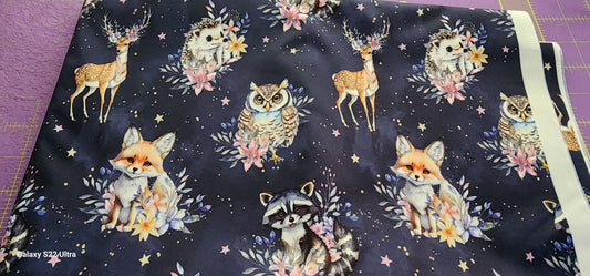 Kawaii Woodland Animals | Custom PUL Lined Pad Wrapper | Multi Use Wet Bag