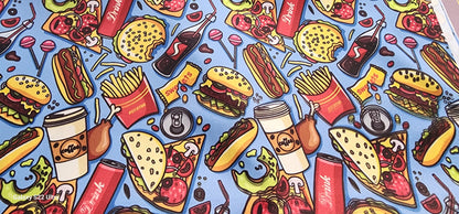 Fast Food & Coffee | Custom PUL Lined Pad Wrapper | Multi Use Wet Bag