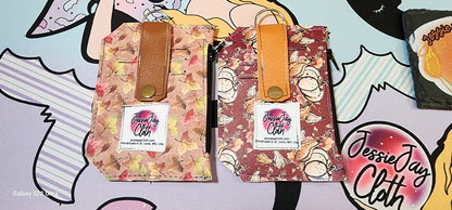 Floral Pumpkin Fall Pocket Pal Wallet | Card Holder, Wristlet | Set or Singles