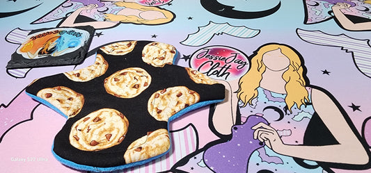 8" Moderate, Goddess Cloth Pad | Chocolate Chip Cookie, Food
