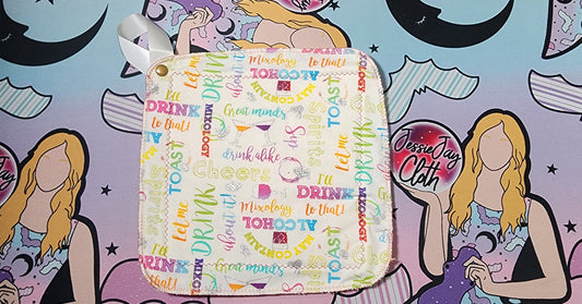 Ready to Ship Pot Holder | Medium Size, Alcohol Quotes, Cheers, Drink up, Spirits