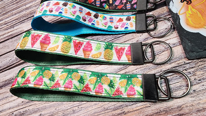 Choose your print | Fall, Summer, Winter Wristlet Key Fobs | Ribbon & Nylon |