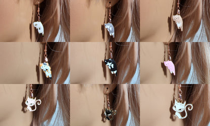 1-2 Scoops of Cute Kawaii or Spooky Earrings | 200+ variations Stud, dangles, drop dangles |