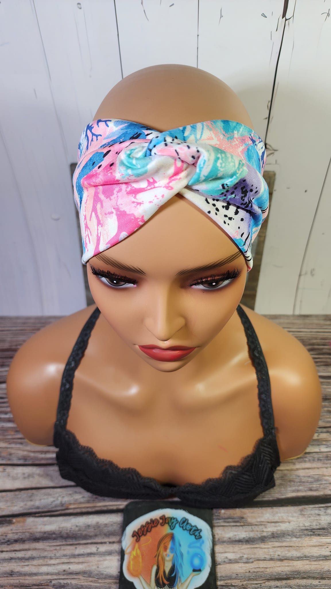 Coral Reef Ocean & Shells | Double Brushed Poly Twist Knot Head Band | Custom Turban Head Band | 4 Sizes