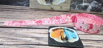 Lip Balm Holder | Cupcake Hearts Floral | Can hold gloss/balm/sugar scrub up to 5.5"