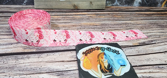 Lip Balm Holder | Cupcake Hearts Floral | Can hold gloss/balm/sugar scrub up to 5.5"
