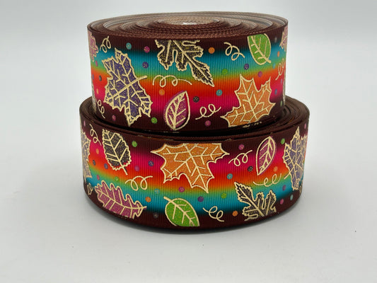 Lip Balm Holder | Rainbow Gold Foil Leaves | Can hold gloss/balm/sugar scrub up to 5.5"