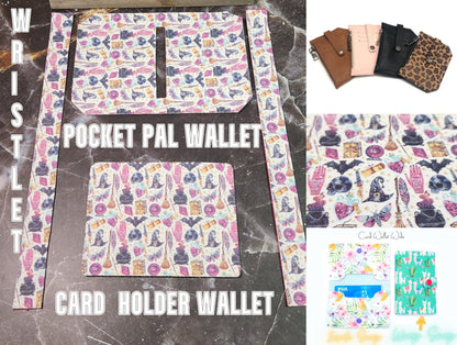 Spooky Magic, Witchy, Pocket Pal Wallet | Card Holder, Wristlet | Set or Singles
