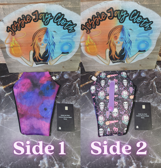 RTS Dark Splatter Horror Coffin Wallet | Galaxy Backing | 5 Card Slots