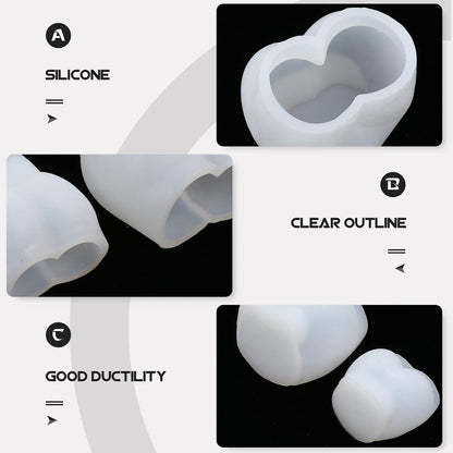 LARGE Bubble Booty Silicone Mold x3 | Make Candles, Resin, Soap etc.