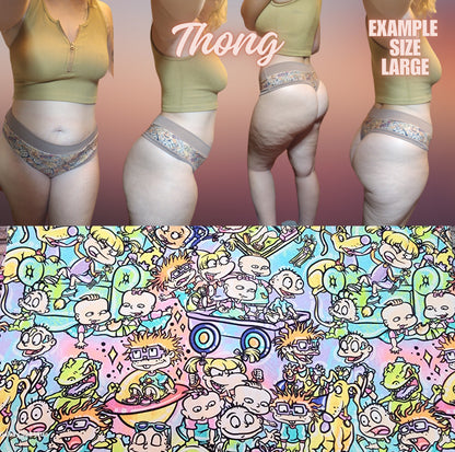 Anime, Horror, Cartoon x6 Prints | Thondlewear, Thongs for every body | Elastic or Knit Bands