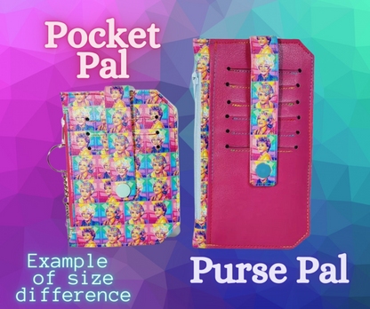 Yellow & Pink Floral Pocket Pal Wallet | Card Holder, Wristlet | Set or Singles