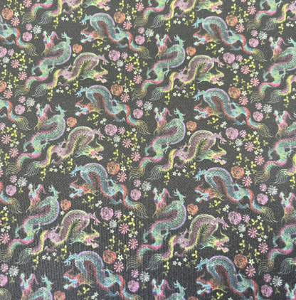 Small Scale Dragons, Custom PUL Lined Pad Wrapper |  Wet bag |  | Multi Use bag | 4 sizes to choose from