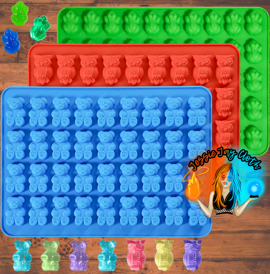 JELLY SOAP Tiny Frog, Owl, or Gummy Bear | Multi or Single Use Soaps | Cloth Wipe Bits