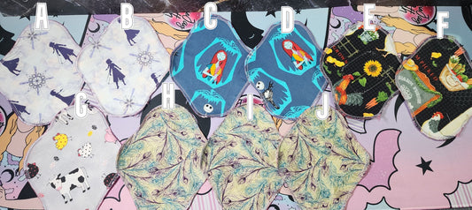 RTS Daily Panty Liners, 10 prints | 8"cotton, 2.5 or 2.75 snapped width