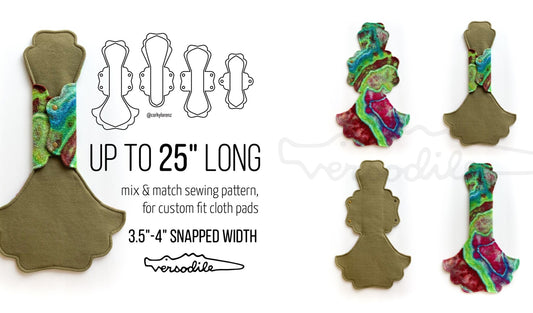 Custom Elegance Cloth Pad | 4" Snapped Width, 14.5 inch to 25.5 inch | Choose your wings