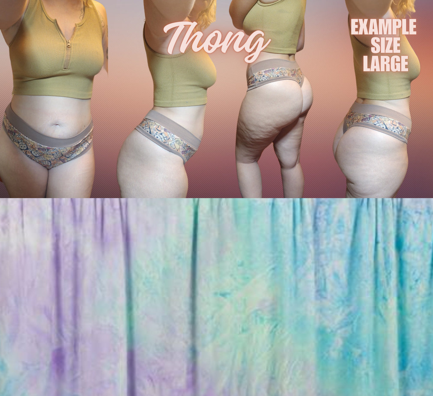 Camo, Tie Dye x6 Prints | Thondlewear, Thongs for every body | Elastic/Knit Bands