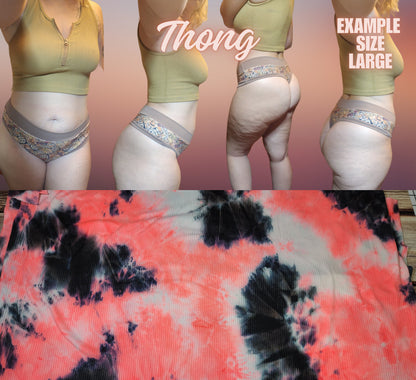 Camo, Tie Dye x6 Prints | Thondlewear, Thongs for every body | Elastic/Knit Bands