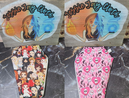 RTS Safety Skulls Pink, Horror Girls | Coffin Wallet |