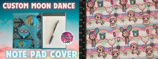 Rainbow Toki, Unicorn, Kawaii | Moondance Note Pad Holder | Comes in 3 Sizes |