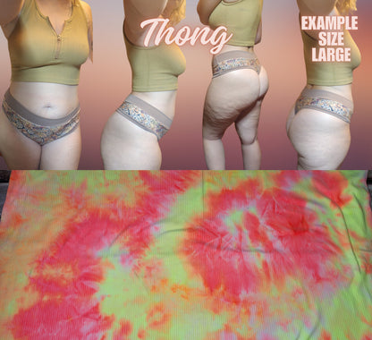 Camo, Tie Dye x6 Prints | Thondlewear, Thongs for every body | Elastic/Knit Bands